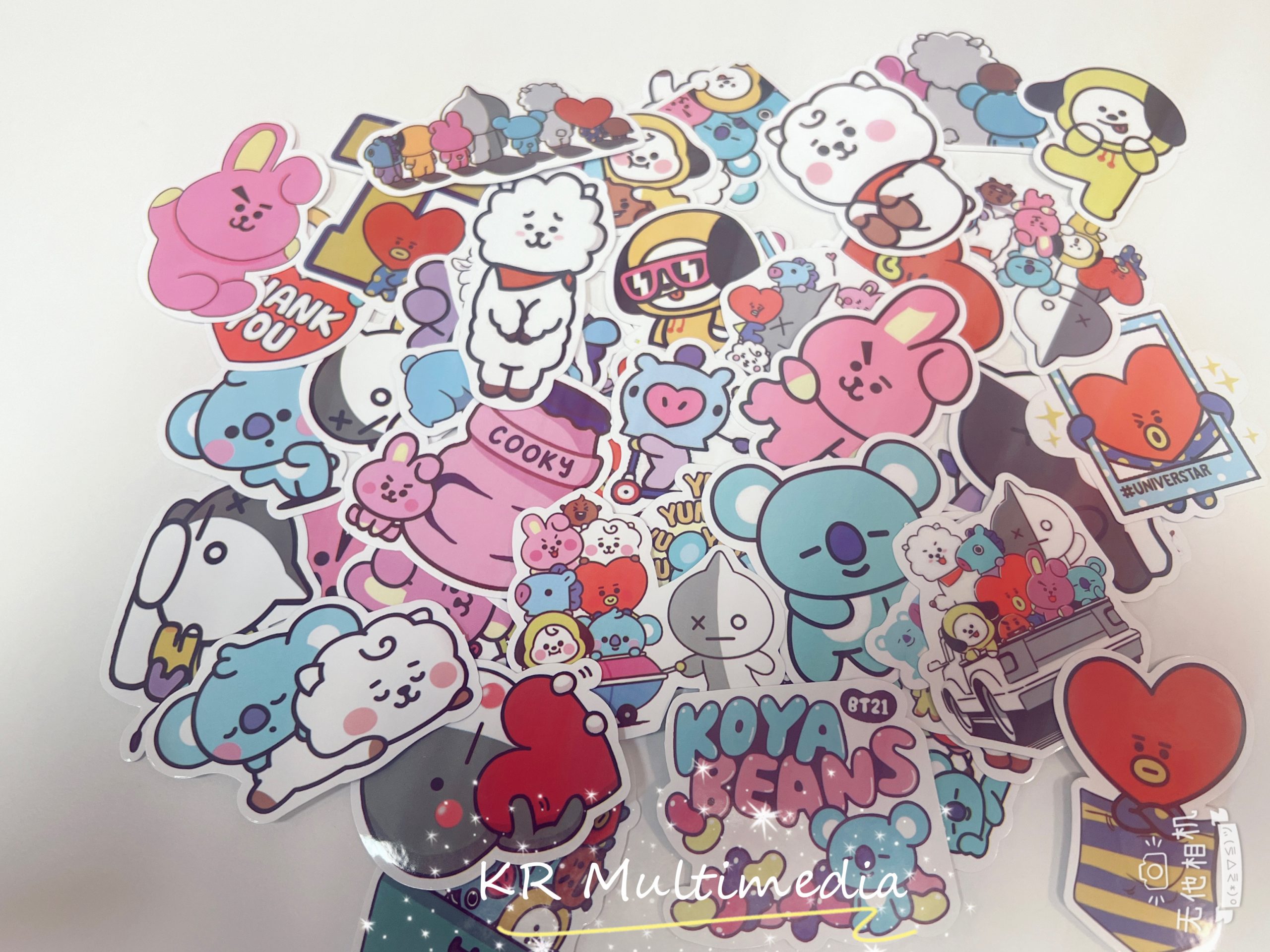 Fan Made BT21 Sticker Pack 50pcs KR Multimedia