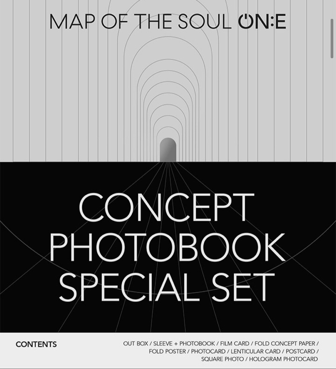 BTS MAP OF THE SOUL ON:E CONCEPT PHOTOBOOK (Set package) (2nd Press ...