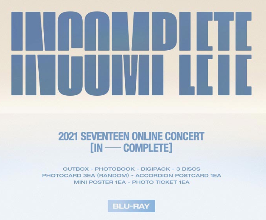 Seventeen 2021 Online Concert IN-COMPLETE (Blu-ray version) - KR