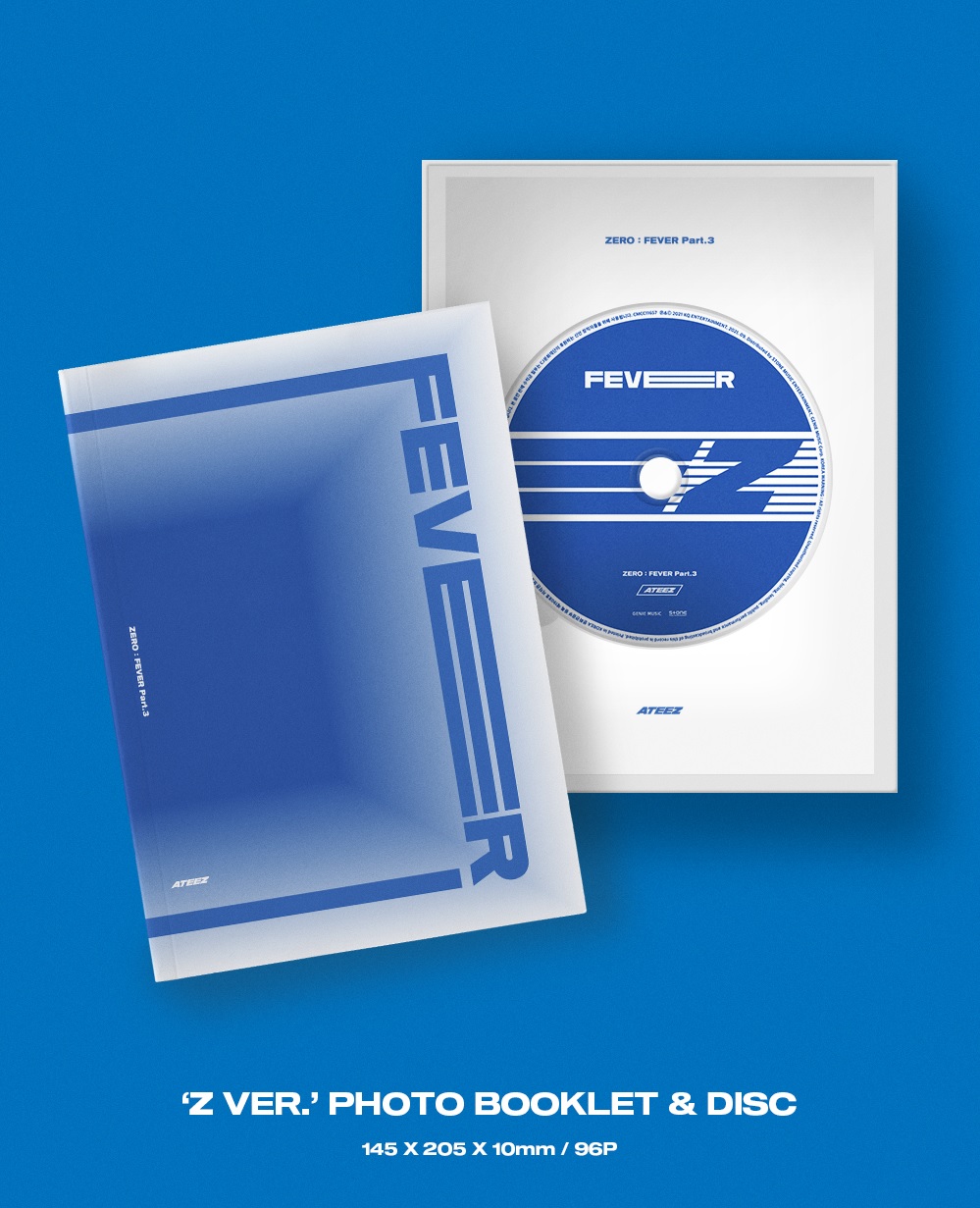 All A+Diary+Z Set ATEEZ ZERO:FEVER Part 3 Mini Album Vol.6 Incl. First Press Only Folded Poster
