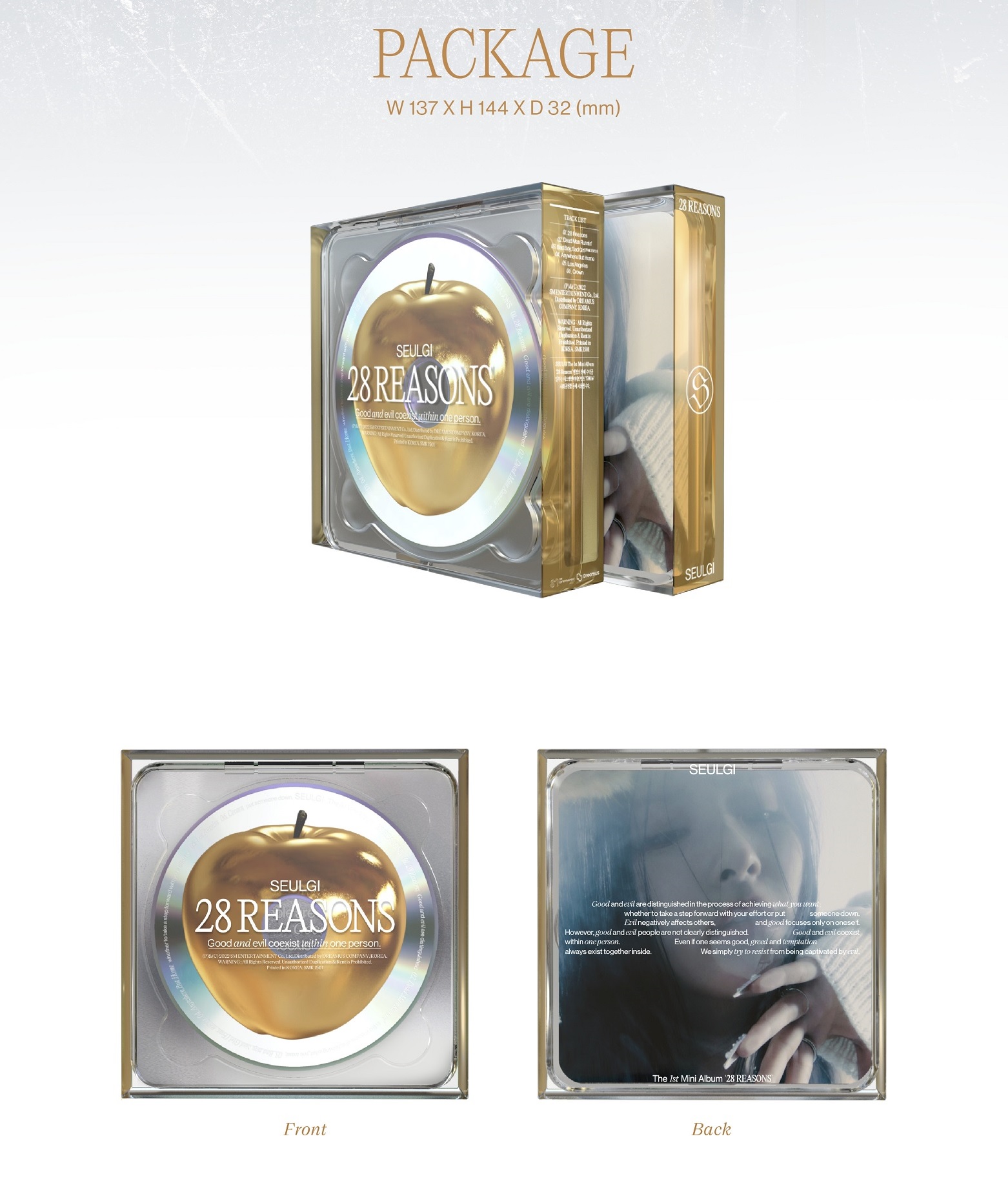 Seulgi (Red Velvet) – 1st Mini Album [28 Reasons] Photo Book Ver. - CD + Photobook + Poster + Card