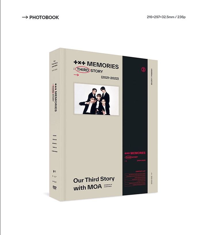 TXT - MEMORIES : THIRD STORY (DVD version) (with Weverse POB)