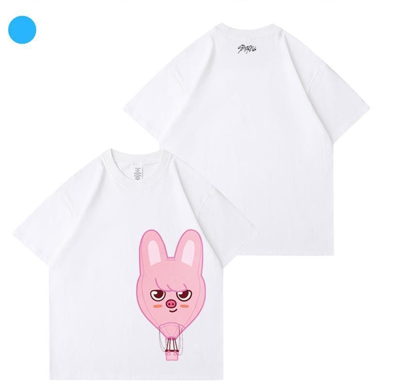 T-shirt Stray Kids SKZOO Pour Fans De KPOP - Look Dessin Animé, Coupe Unisexe Et Confortable, Idéal Concert Ou Quotidien