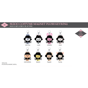 [Pre-order – Week 1 POB] Stray Kids DO IT Pop-Up Store MD - SKZOO Costume Magnet Plush Keyring (26 pts)
