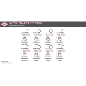 [Pre-order – Week 1 POB] Stray Kids DO IT Pop-Up Store MD - SKZOO Shaker Keyring (12 pts)