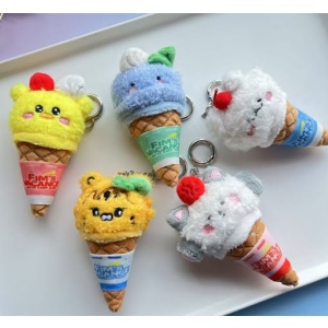 [Fan Made] LE SSERAFIM Fim's Ice Cream Plush Keyring
