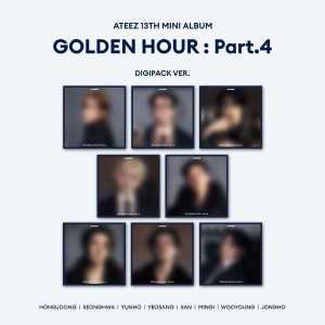 [Pre-Order] ATEEZ 13th Mini Album - GOLDEN HOUR : Part 4 (Digipack version) (with TOKTOQ POB)