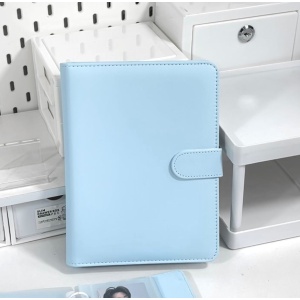Soft Leather Photocard Collection Binder / Photocard holder (Baby Blue)
