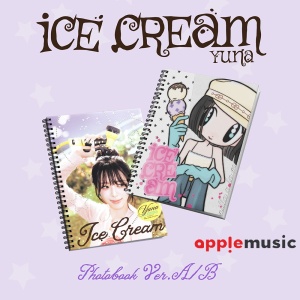 Yuna (ITZY) Mini Album Vol. 1 - Ice Cream (Photobook version) + Applemusic POB