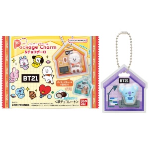 [Pre-Order] [Official Shokugan / Food Toy] BT21 Package Charm & Chocolate Cookies