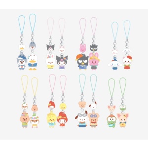 [Pre-order] Stray Kids SKZOO X SANRIO CHARACTER  -  MINI FIGURE COUPLE KEYRING (20 pts.)
