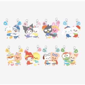 [Pre-order] Stray Kids SKZOO X SANRIO CHARACTER  -  HUG PLUSH KEYRING (25 pts.)