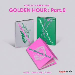 [Pre-Order] ATEEZ 14th Mini Album - GOLDEN HOUR : Part 5 W/ Applemusic POB