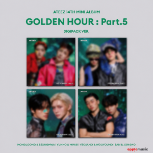 [Pre-Order] ATEEZ 14th Mini Album - GOLDEN HOUR : Part 5 (Digipack Unit version) Random W/ Applemusic POB