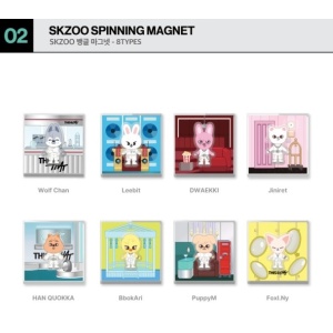 [Week 1 POB / Pre-order] Stray Kids - THIS & THAT Official MD - SKZOO Spinning Magnet (15 pts)