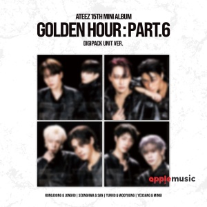 [Pre-Order] ATEEZ 15th Mini Album - GOLDEN HOUR : Part.6 (Digipack Unit version) W/APPLEMUSIC POB