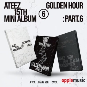 [Pre-Order] ATEEZ 15th Mini Album - GOLDEN HOUR : Part.6 W/Applemusic POB