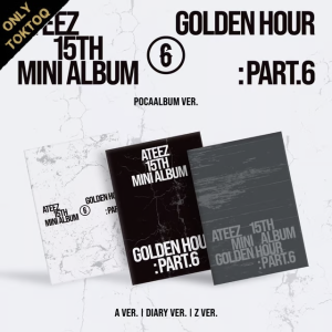 [Pre-Order] ATEEZ 15th Mini Album - GOLDEN HOUR : Part. 6 (Poca Album) W/TOKTOQ POB